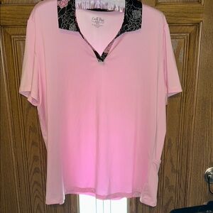 Coral Bay Golf Petite XL 88% polyester, 12% Spandex Women’s Golf Top